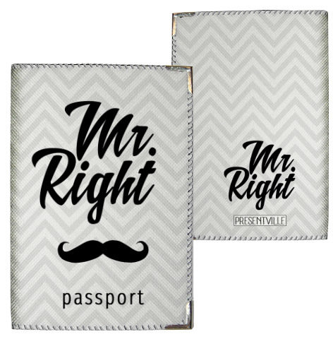 Обложка на паспорт Mr. Right