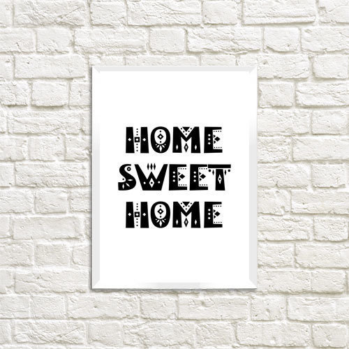 Постер у рамці A3 Home sweet home