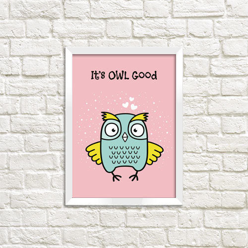 Постер у рамці A3 It`s OWL good