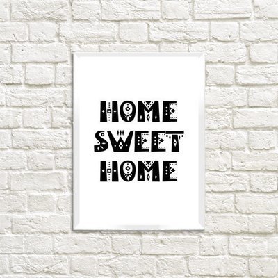 Постер в рамке A3 Home sweet home
