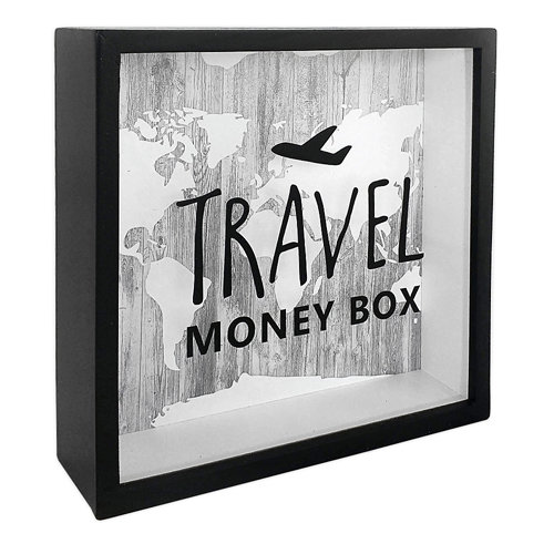 Дерев'яна скарбничка для грошей  Travel money box (самолет)