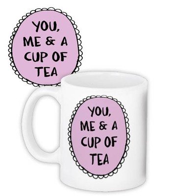 Чашка з принтом You, me & a cup of tea