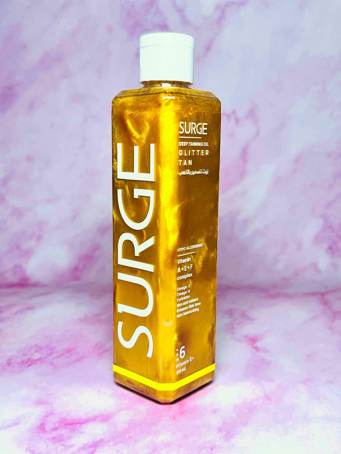 SURGE Glitter Tanning Oil - FREE TOTE BAG (250 ml)