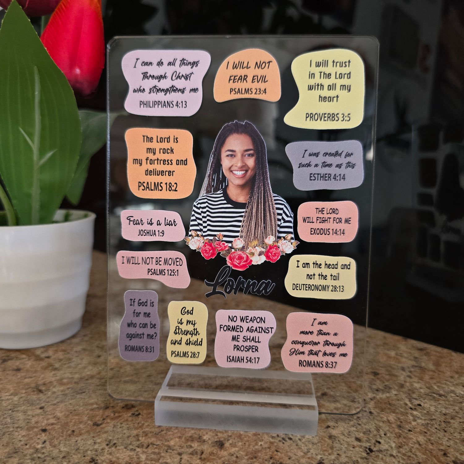 Bible verse affirmation Plaque