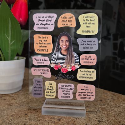 Bible verse affirmation Plaque