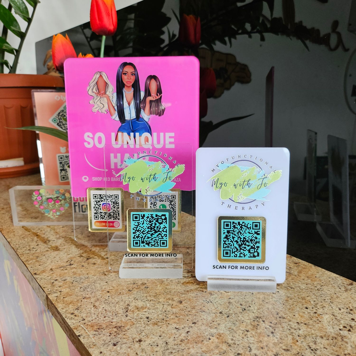 QR code stands
