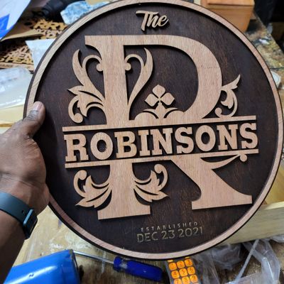 Personalized 2 layer Monogram 