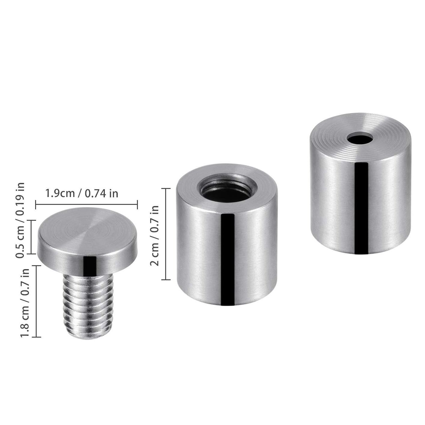 Standoffs, Size: 3/4&quot;x1&quot; Silver