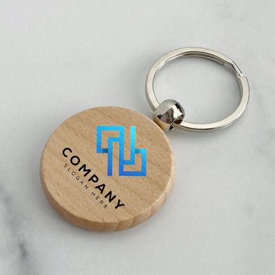 WOODEN KEYCHAIN CUSTOM PRINT