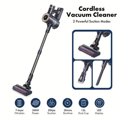 40-Minute Runtime Cordless Vacuum Cleaner(black)
