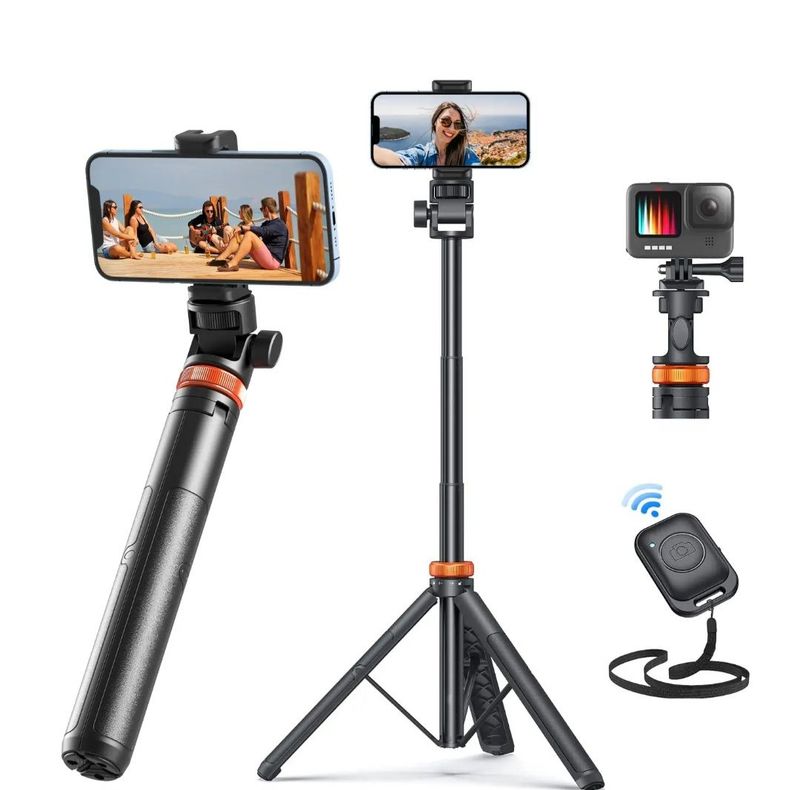 62" Phone Tripod&Selfie Stick