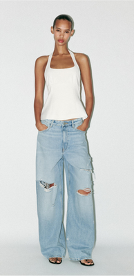 HALTER TOP WITH BOWS