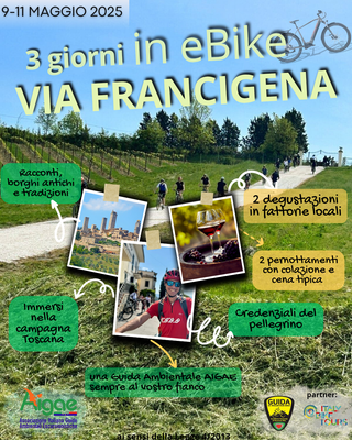 Weekend sulla Francigena in eBike - gustando i sapori toscani