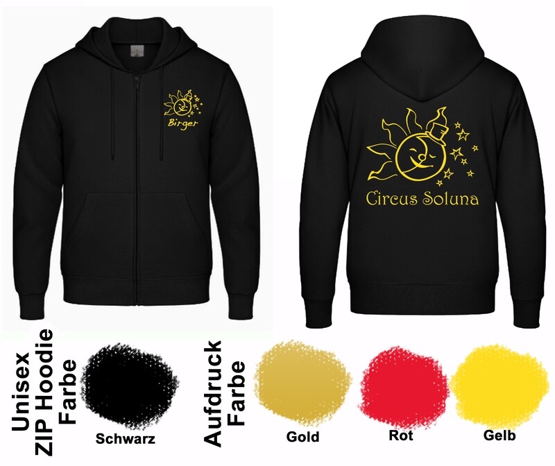 Unisex ZIP Hoodie (Jacke) mit deinem Namen