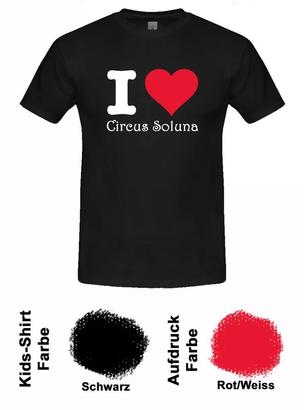 Kids T-Shirt "Ich liebe Circus Soluna"