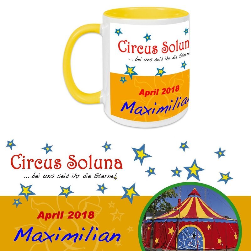 Tasse mit DEINEM NAMEN ohne Schullogo