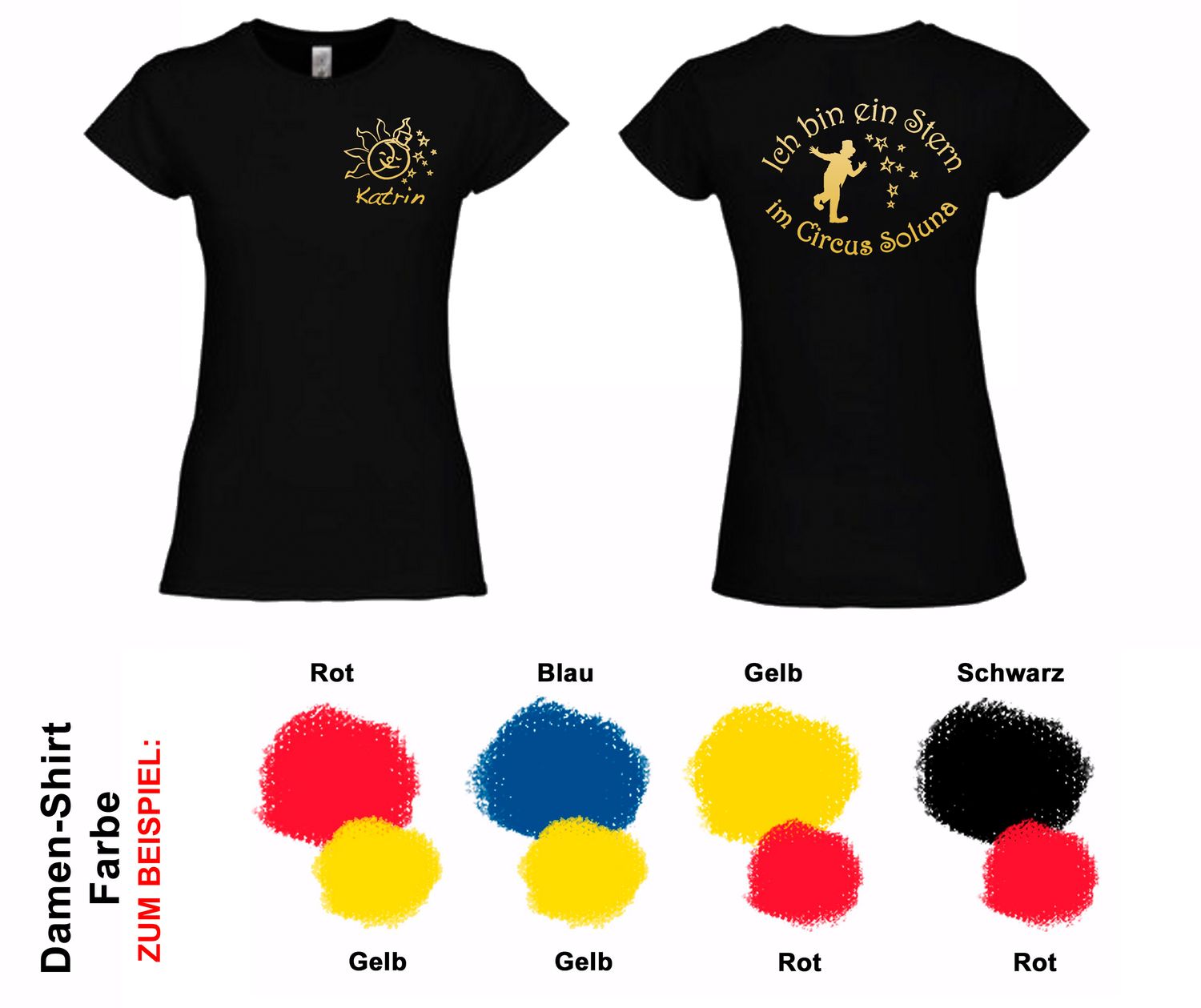 Damen T-Shirt mit deinem Namen Damen T-Shirt mit deinem Namen