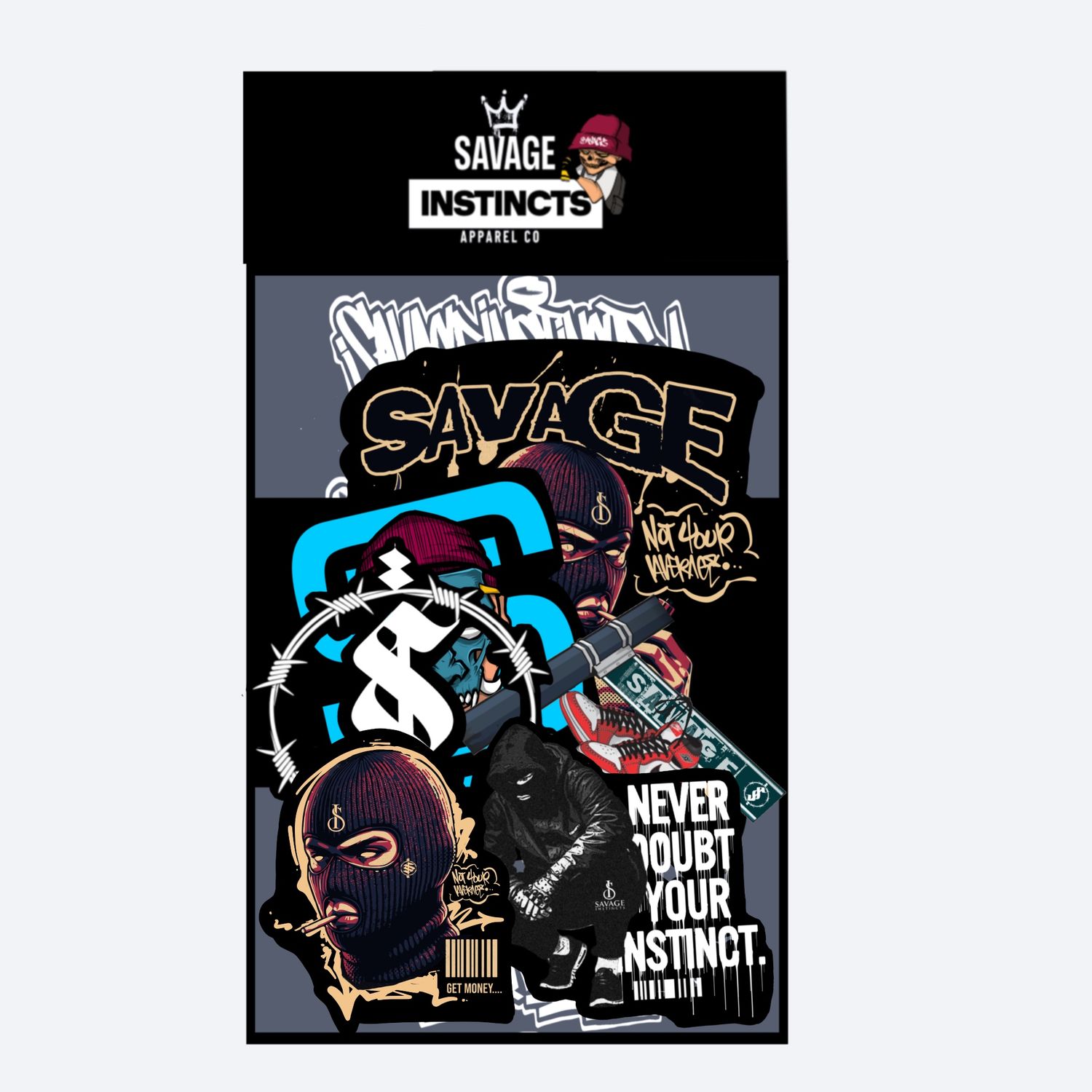 Savage Instincts Stickers Pack 1