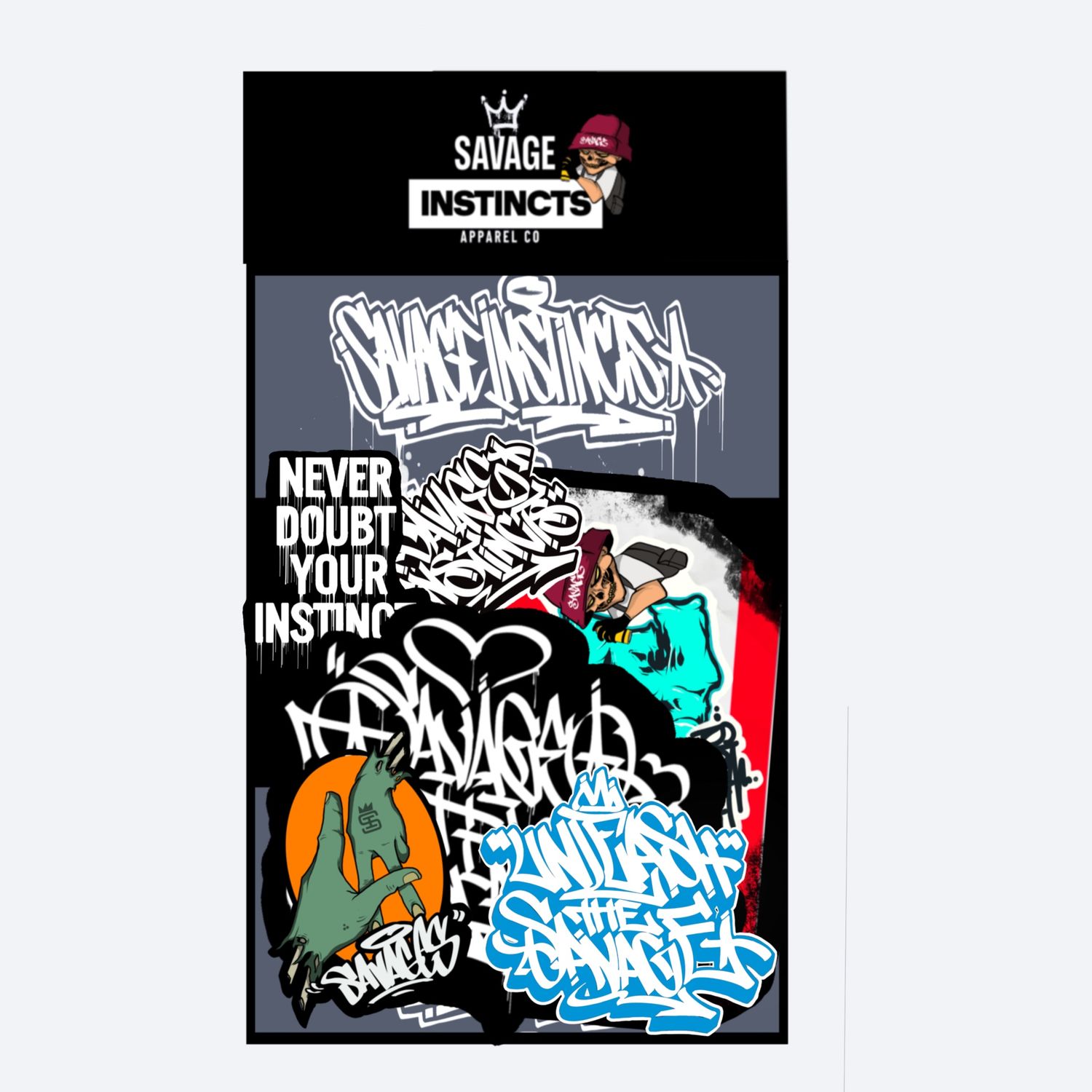 Savage Instincts Stickers Pack 2