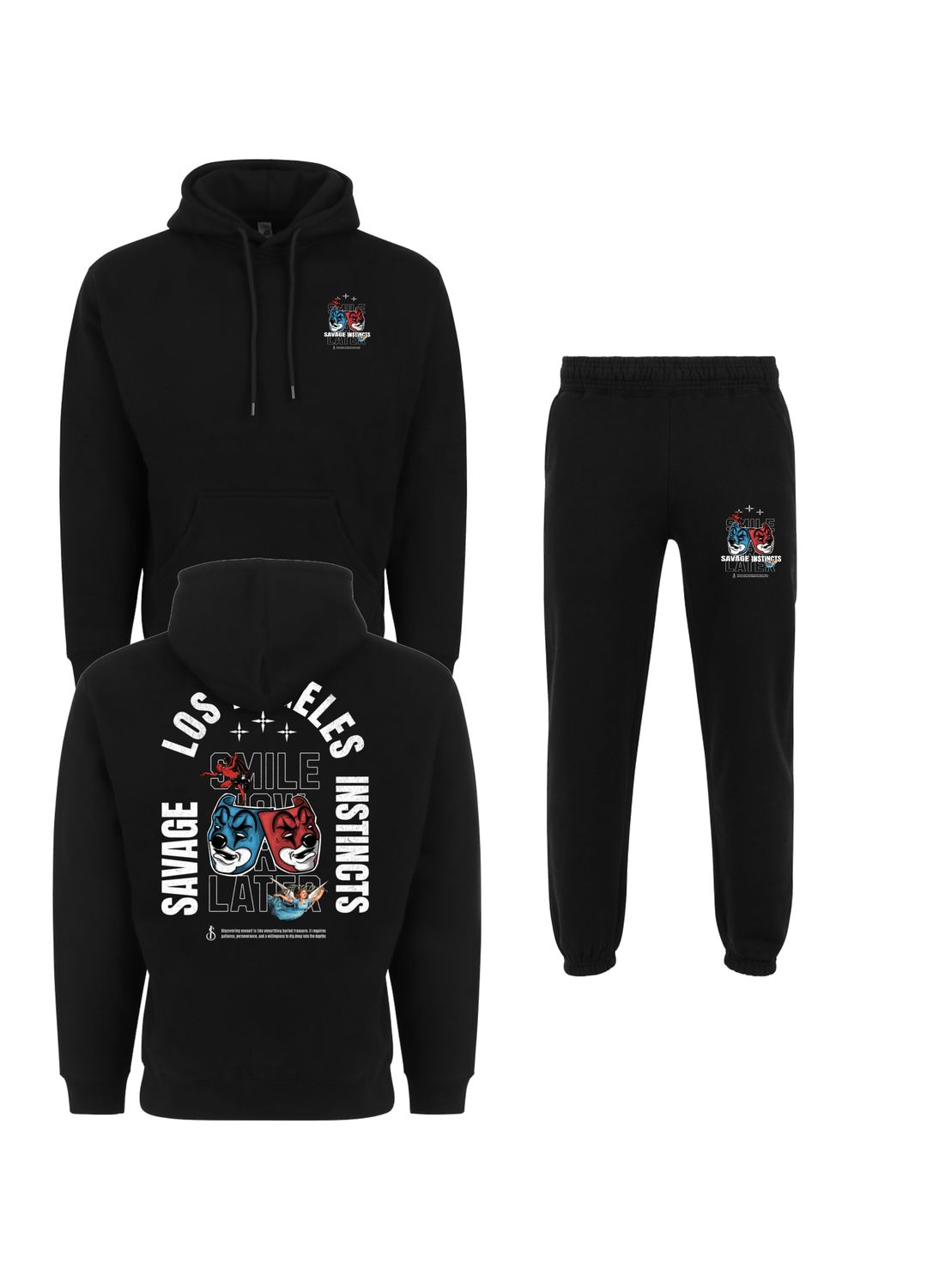 Savage Instincts Sweatsuit Set Smile Now Cry Later