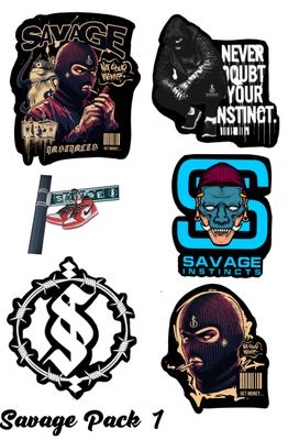Savage Instincts Stickers Pack 1