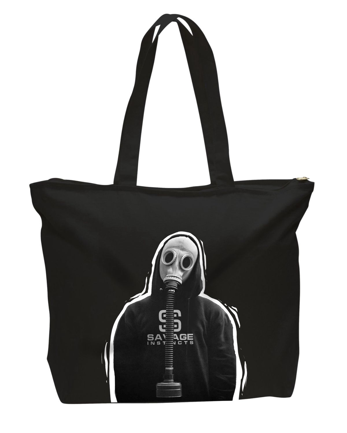 Gas Mask Tote Bag