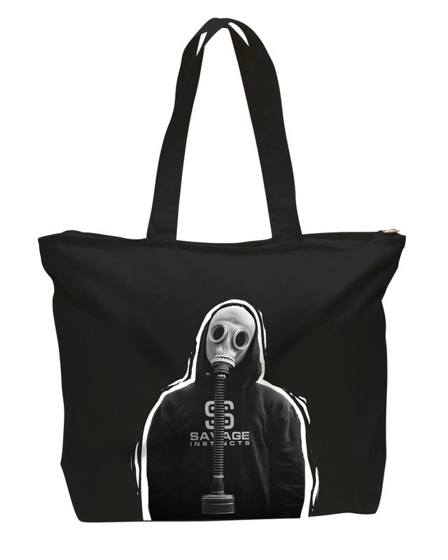 Gas Mask Tote Bag