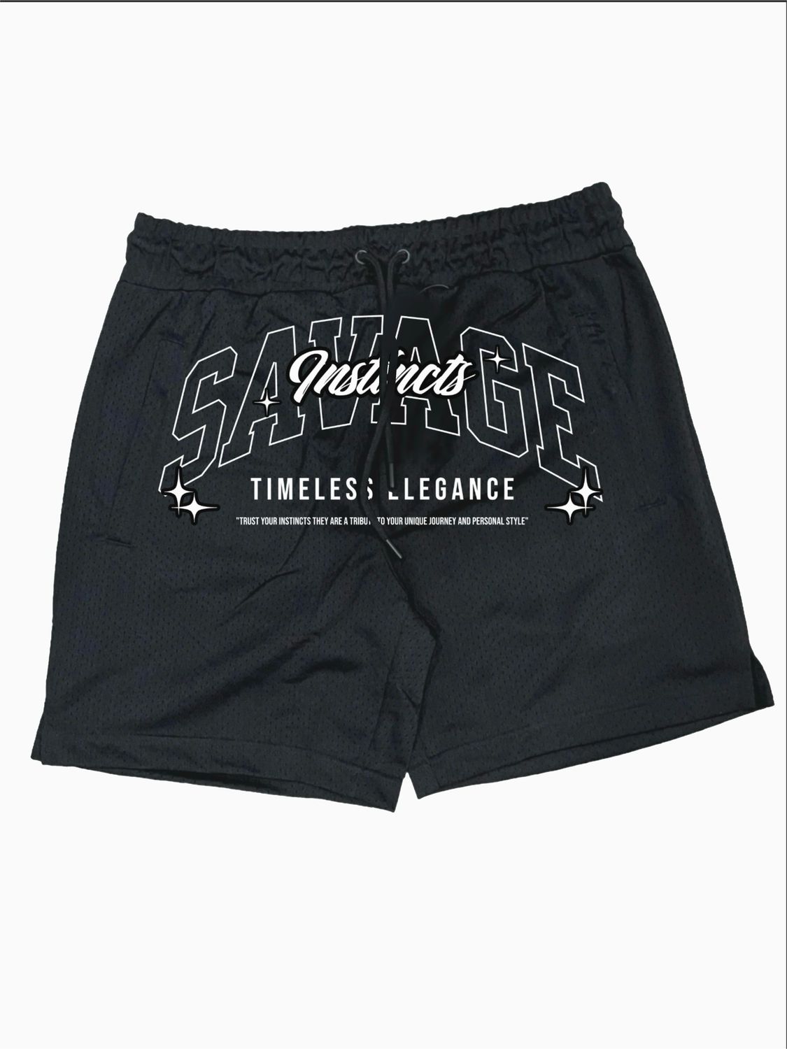 Timeless Elegance Mesh Shorts