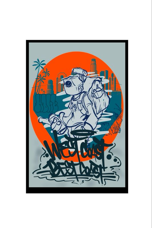 West Coast Best Coast Sticker