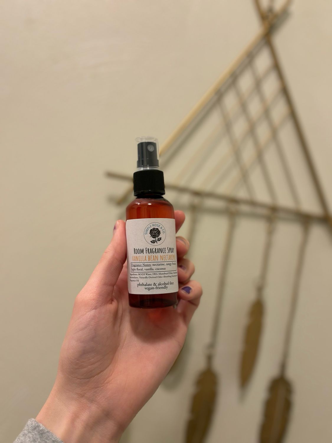 Vanilla Bean Nectarine- Room Fragrance Spray (2 oz.)