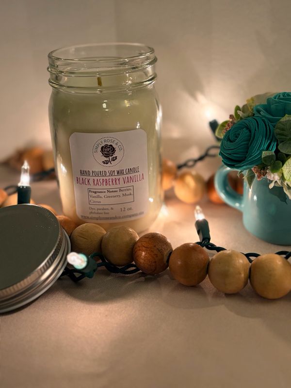 Black Raspberry Vanilla- 12 oz. Candle