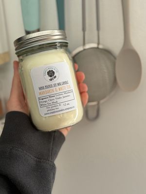 Mandarin &amp; White Tea- 12 oz. Candle
