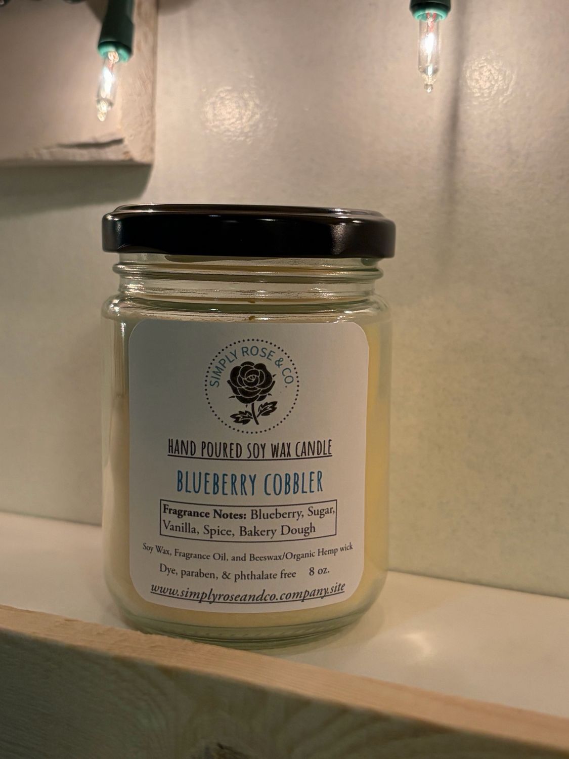 Blueberry Cobbler- 8 oz. Candle