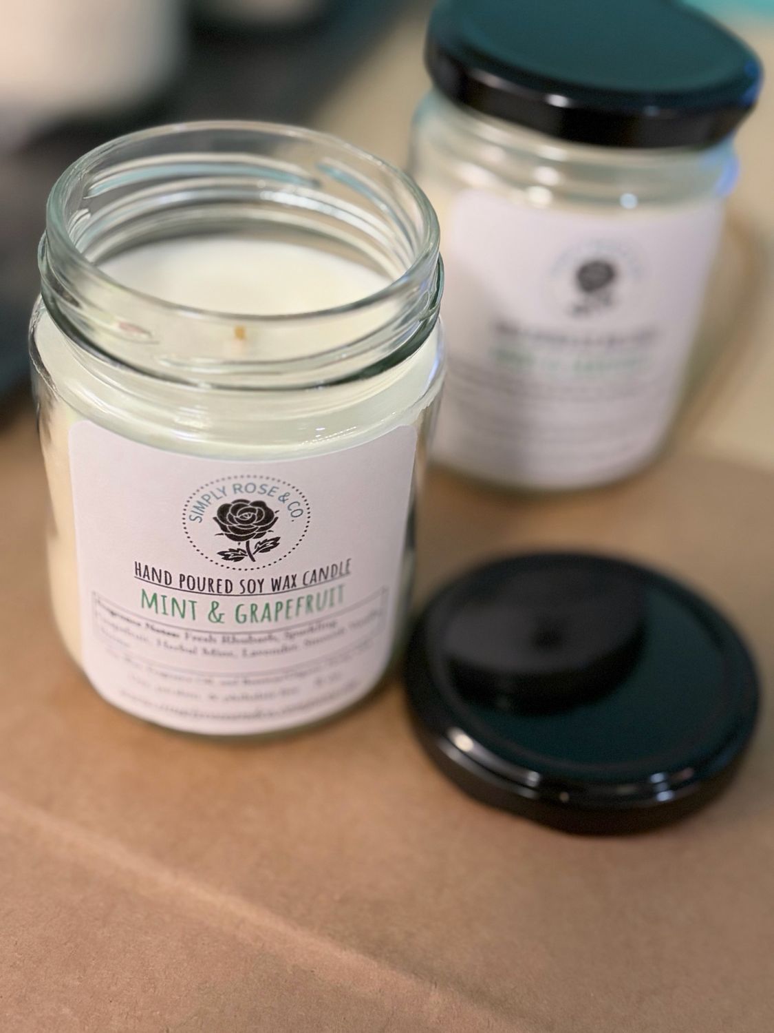Mint &amp; Grapefruit- 8 oz. Candle