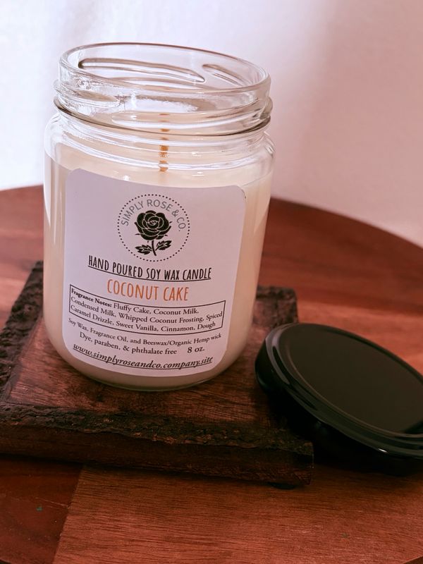 Coconut Cake- 8 oz. Candle