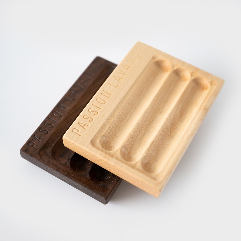 Porte savon artisanal en bois