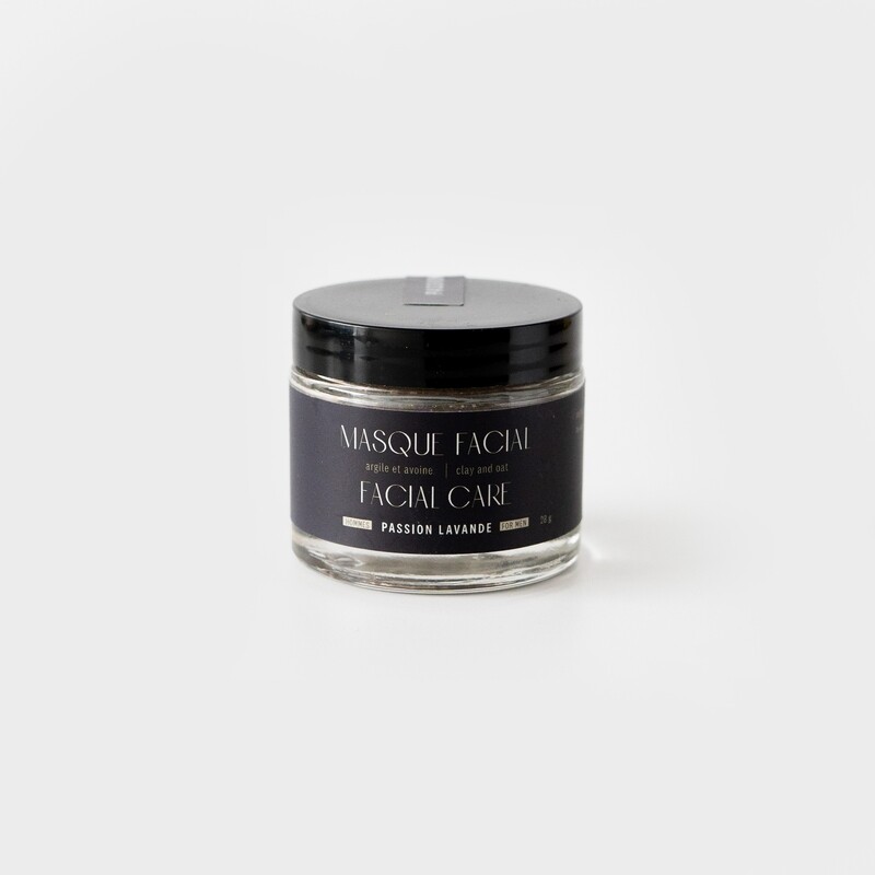 Masque argile et avoine - Soin pour hommes