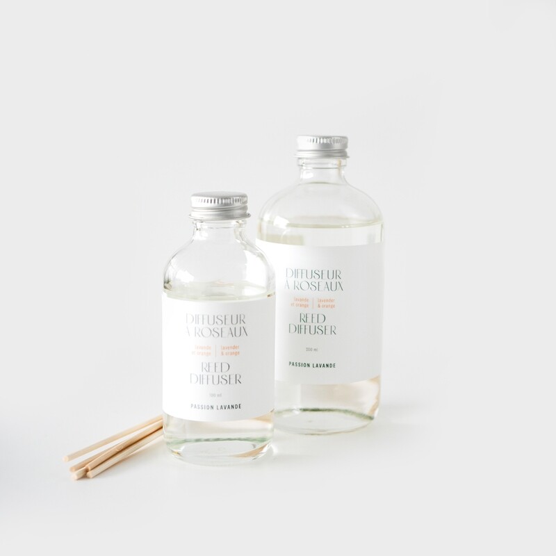 Diffuseur à roseaux (choix de fragrances)