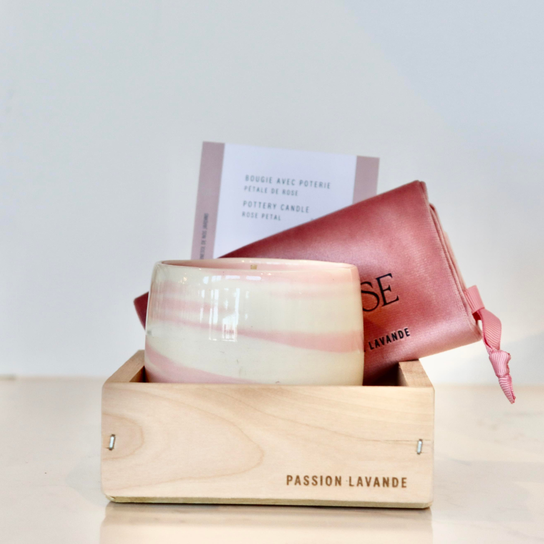 Ensemble Bougie avec poterie