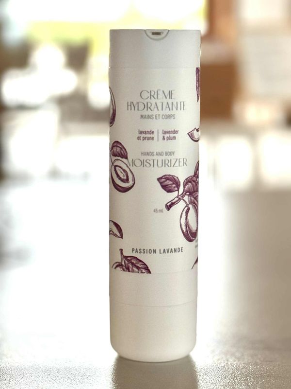 Crème hydratante 45 ml mains et corps - Lavande &amp; Prune