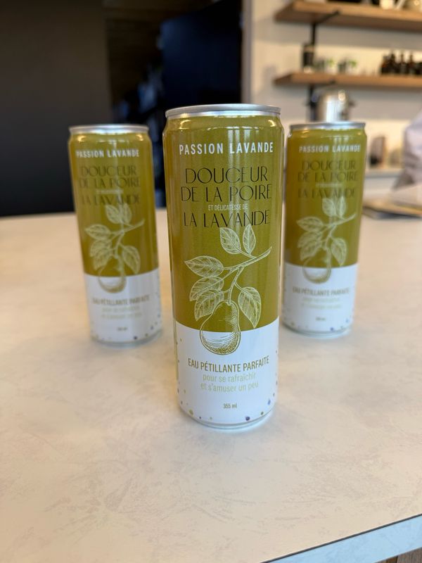 Eau pétillante Lavande &amp; Poire