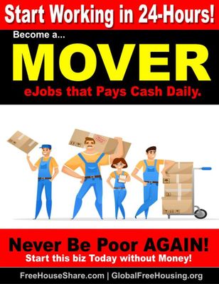Need $1000 Cash Daily! Start Working in 24 Hours! Become a Cool Mover w/out a truck or money! Make Great Cash Daily!