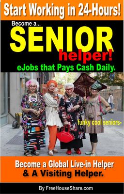 Get Paid Today! Start a Loving Senior Caregiver Service in 24 Hours! No Money Needed Cool Senior Care Services... Quit Your Job &amp; Change the World!