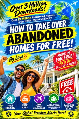 Take Over (19 Million) Abandoned Properties for FREE! | It's time to get off the grid and Never Pay Rent AGAIN! (End Homelessness &amp; Poverty!)