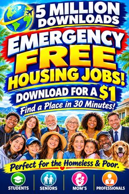 Emergency FREE Housing. Find Housing in 30 Minutes. (5 Million Free Downloads) Make the Planet Free, AGAIN! (Eliminate Homelessness and Poverty, Today!)