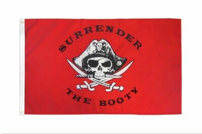 FLAG SURRENDER THE BOOTY PIRATE 3X5FT
