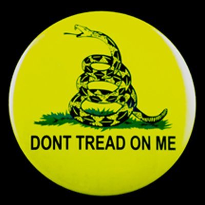 Don't Tread on Me 3" Pin-back Button