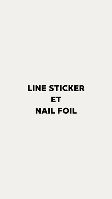 Line sticker & Nail foil