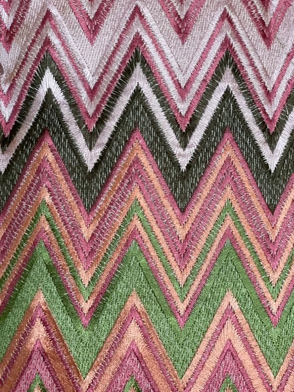 Kussen | Chevron | Pink, Green