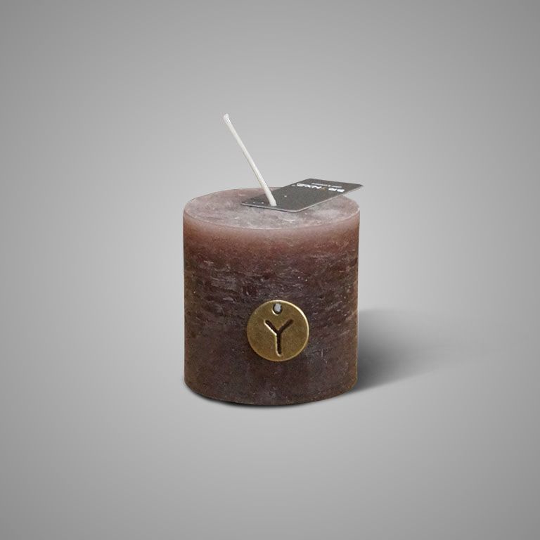 Rustic Candle Brown